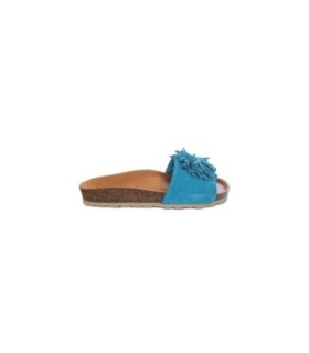 Verbenas Reina Velour Sandalia Mujer